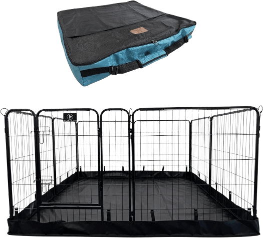 PJYuCien Puppy Playpen Plus Storage Bage with Bottom, 8 Panels 31.3" H