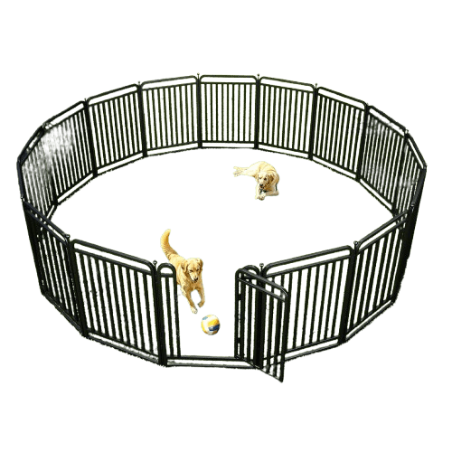 Thickened Metal Tube Dog Playpen Outdoor, Low Threshold Dog Pen, Heavy Duty 40" H 8 Panels for Pet Playpens Indoor, Portable Pet Fence for Yard RV Camping