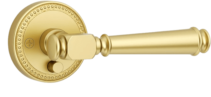 Amerdeco 6 Pack Brushed Gold Privacy Interior Door Handles