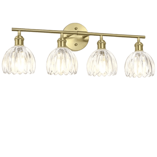 Vintage Bathroom Light fixtures, Gold Vanity Lights, ETL Certified